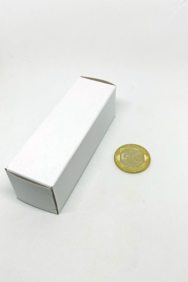 White Paper Box Gift Lipstick Perfume Essential Oil Cosmetics Cream Packs 3.4x3.4x10.4cm (1.34