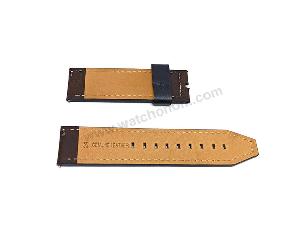 Fits/For Fossil ME3127 Nate - 24mm Vintage Brown Genuine Leather Replacement Watch Band Strap Belt