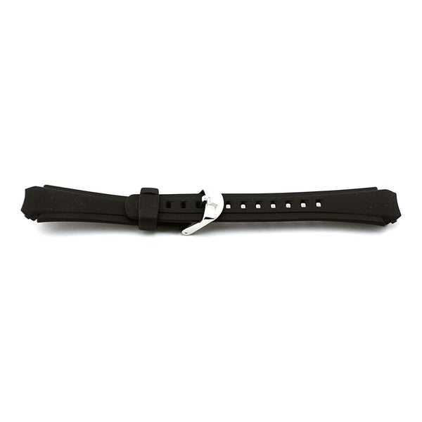 Casio EFA-109 Watch Band - Strap - 18mm Black Rubber - Original watch part no 10117355