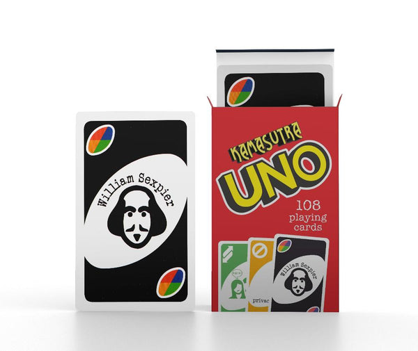 25x Packs/Decks - Wholesale - Uno Kamasutra - Sex Positions Printed 108 Playing Uno Cards - Uno Card Game Night Party