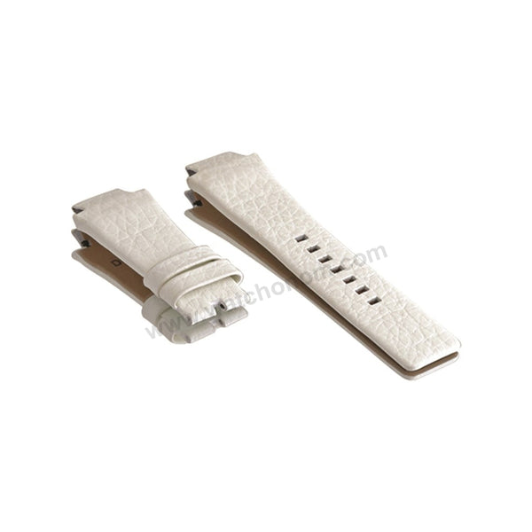 18mm Black Genuine Leather Replacement Watch Strap Band Fits with Diesel Cliffhanger DZ1089 , DZ1091 , DZ1186 , DZ1263 , DZ1299