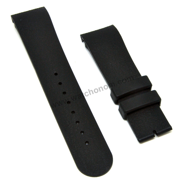Compatible Calvin Klein CK K2241104 , K2241126 , K2241161 , K2246126 , K2246161 , K2247229 22mm Black Rubber Replacement Watch Band Strap