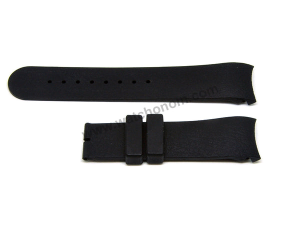 Compatible Calvin Klein CK K22176 , K22211 , K22271 , K22471 22mm Black Rubber Replacement Watch Band Strap