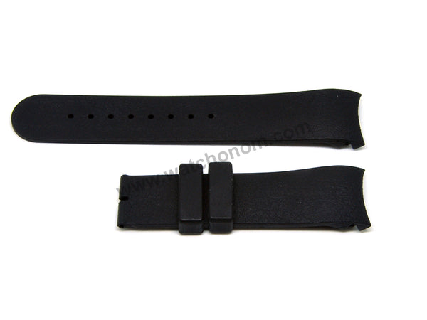 Compatible Calvin Klein CK K2241104 , K2241126 , K2241161 , K2246126 , K2246161 , K2247229 22mm Black Rubber Replacement Watch Band Strap