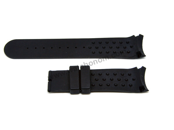 Compatible Calvin Klein CK K2241104 , K2241126 , K2241161 , K2246126 , K2246161 , K2247229 22mm Black Rubber Replacement Watch Band Strap