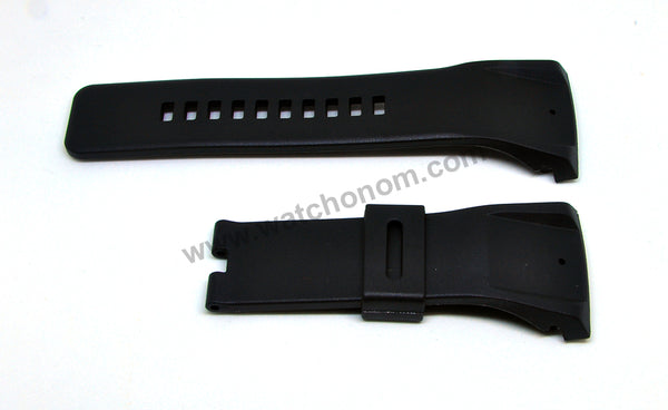 Diesel DZ4165 , DZ4183 , DZ4184 , DZ4188 , DZ4196 Compatible with - 34mm Black Rubber Watch Strap Band