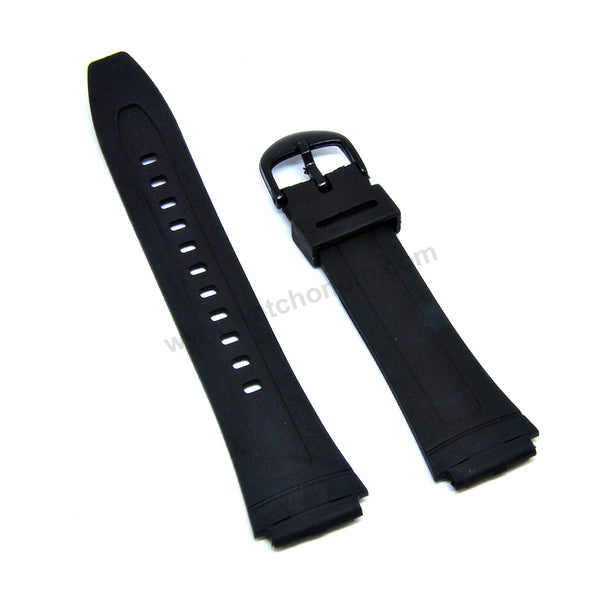 2x SETS Black Rubber Watch Bands Straps Belts Fits with Casio AW-80 , AW-82