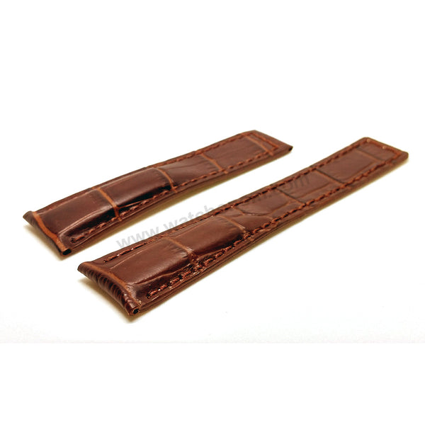 Fits/for Tag Heuer Monaco CAW211* , CW211* - 22mmx18mm Bright Brown Genuine Leather FC6178 Replacement Watch Strap Band
