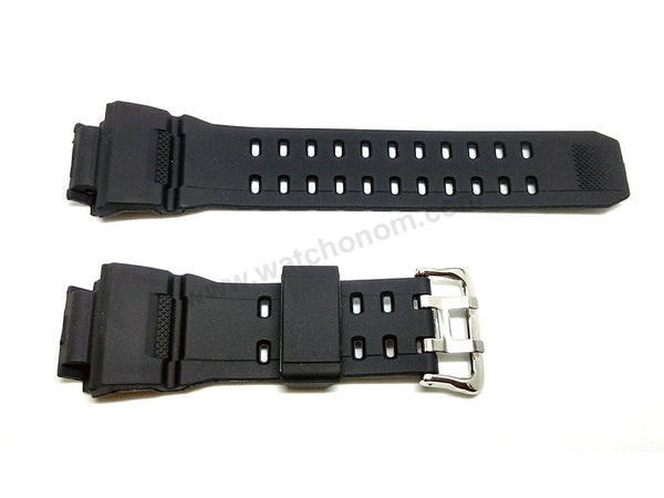 Fits/For Casio G-Shock Rangeman GW-9400 - **mm Black Rubber Replacement Watch Strap Band Belt