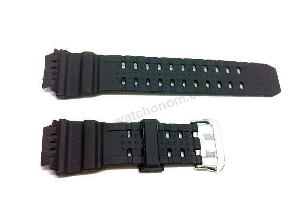 Fits/For Casio G-Shock Mudman G-9300 , GW-9300 - **mm Black Rubber Replacement Watch Strap Band Belt
