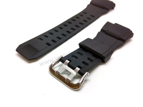 Fits/For Casio G-Shock Rangeman GW-9400 - **mm Black Rubber Replacement Watch Strap Band Belt