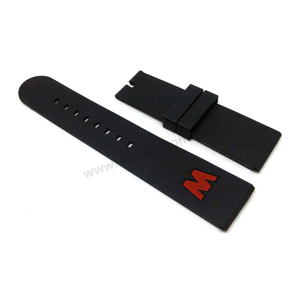 24mm Black Rubber Replacement