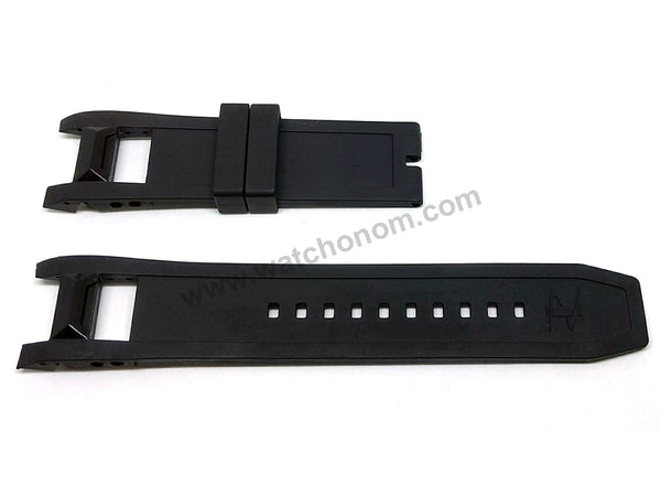 Fits/For Invicta Excursion 18202 , 80613 , 90056 , 90058 , 90059 , 90060 - 26mm Black Rubber/Silicone Replacement Watch Band Strap