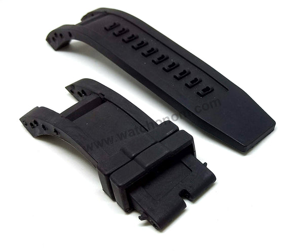 Fits/For Invicta Subaqua NOMA IV 4 11503 , 11510 , 11511 , 11514 , 11515 - 32mm Black Rubber Replacement Watch Band Strap