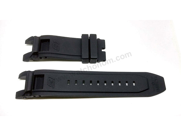 Fits/For Invicta S1 Rally 0893 , 0894 , 0895 , 0896 , 0897 , 0898 , 0899 , 0900 , 0901 - **mm Black Rubber Replacement Watch Band Strap Belt