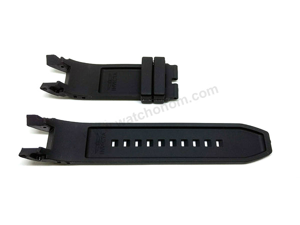 Fits/For Invicta S1 Rally 0893 , 0894 , 0895 , 0896 , 0897 , 0898 , 0899 , 0900 , 0901 - **mm Black Rubber Replacement Watch Band Strap Belt