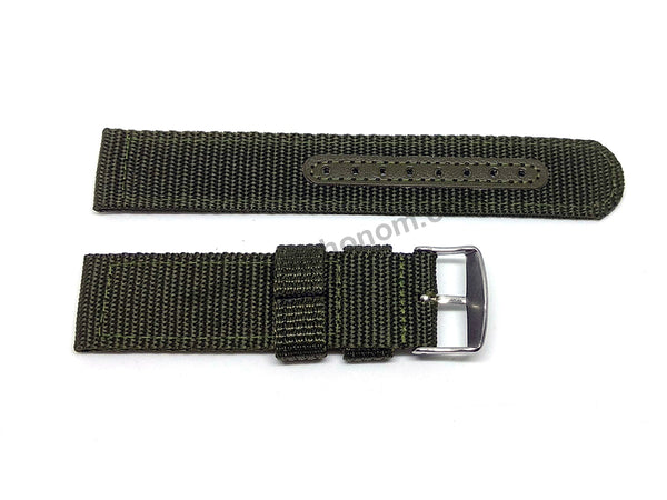 Seiko 5 - 7T92-0JS0 - SNDA27P1 - Fits with 22mm Green Nylon Knit Replacement Watch Band Strap