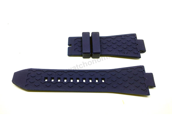 Fits/For Michael Kors MK8357 Dylan - 13mm Navy Blue Rubber Replacement Watch Band Strap Belt