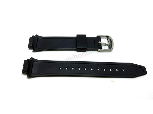 Original Casio MRP-700 Marine Gear - 16mm Black Rubber Silicone Replacement Watch Band Strap Belt