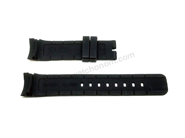 Fits/For Guess Collection I33501L1 , I33501M1 , I30008M1 Sport Class - Replacement Black Rubber Watch Band Belt Strap