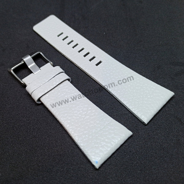 Diesel MR DADDY DZ1335 , DZ1257 , DZ71219 Compatible with - 29mm White Leather Watch Strap Band
