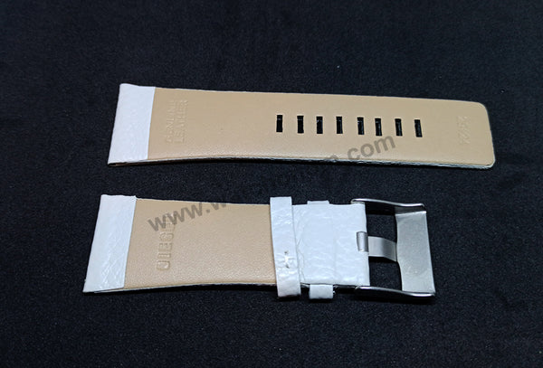 Diesel MR DADDY DZ1335 , DZ1257 , DZ71219 Compatible with - 29mm White Leather Watch Strap Band