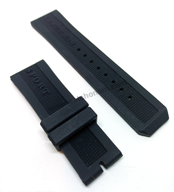 Burberry Endurance BU7710 , BU7713 , BU7715 , BU7761 - 24mm Black Rubber Silicone Watch Band Strap
