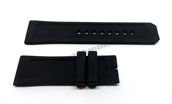 Burberry Endurance BU7710 , BU7713 , BU7715 , BU7761 - 24mm Black Rubber Silicone Watch Band Strap