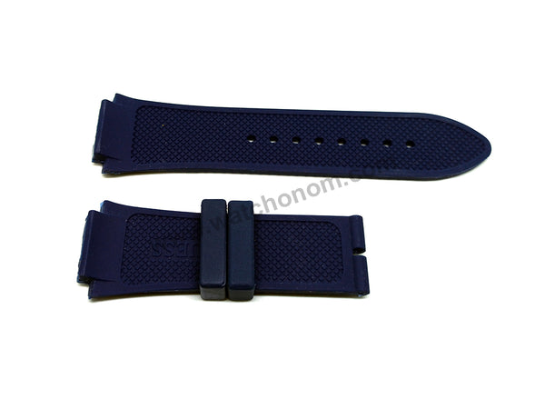 Fits/For Guess Collection GC W0674G2 , W0674G4 - 20mm Navy Blue Rubber Silicone Replacement Watch Band Strap