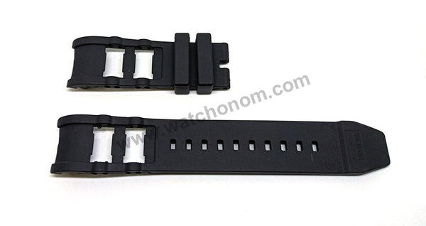 Fits/For Invicta Russian Diver 4338 4342 4344 4578 4583 7237 7238 7239 - 26mm Black Rubber Replacement Watch Band Strap