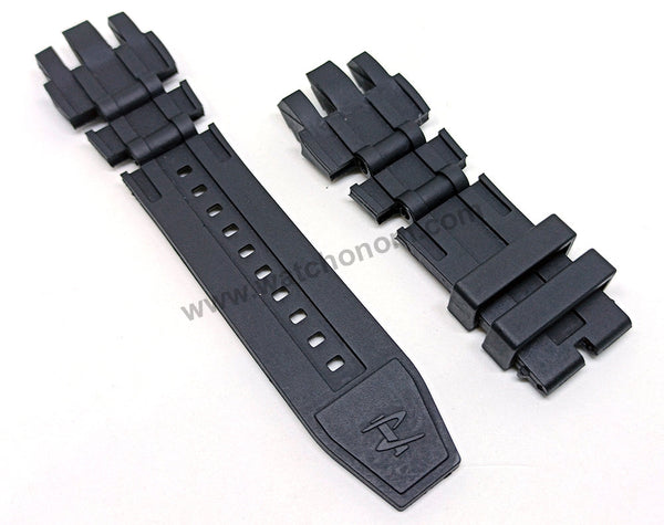 Fits/ For Invicta Reserve 29889 , 29890 - 31mm Black Rubber Replacement Watch Band Strap