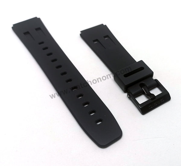 Original Casio CPW-300 , CPW-310 , CBX-600 , CBX-610 , MWA-10 , MWB-10 - Watch Band Strap - 19mm Black Rubber Rare