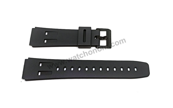 Original Casio CPW-300 , CPW-310 , CBX-600 , CBX-610 , MWA-10 , MWB-10 - Watch Band Strap - 19mm Black Rubber Rare