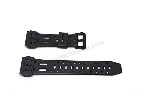 Original Casio SDB-600 , SDB-610 Lap Memoery 10 Watch Band Strap Belt 22mm Black Rubber NOS