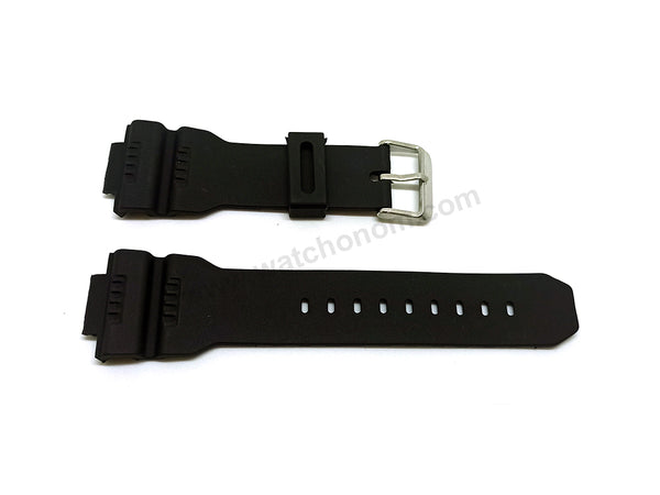 Fits/For Skmei 1633 - Black Rubber Replacement Watch Band Strap Belt