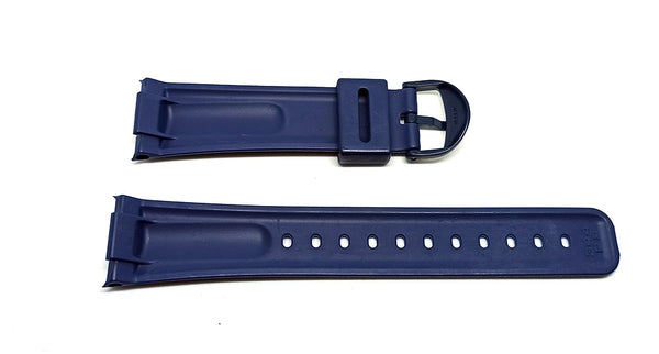 Genuine Casio MW-41 - 22mm Replacement Blue Rubber Watch Band Strap Belt