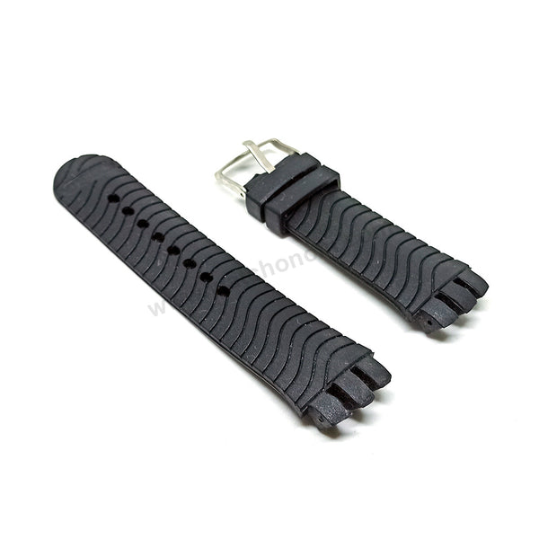 Fits/For Swatch Irony New Big YTS400 , YTS401 , YTS402 , YTS403 , YTS409 , YTS713 , YTB400 - 20mm Black Silicone Rubber Replacement Watch Strap Band Belt