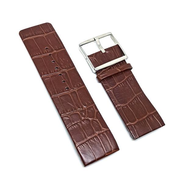 Fits/For Calvin Klein K96111 - 29mm Brown Leather Replacement Watch Band Strap Belt