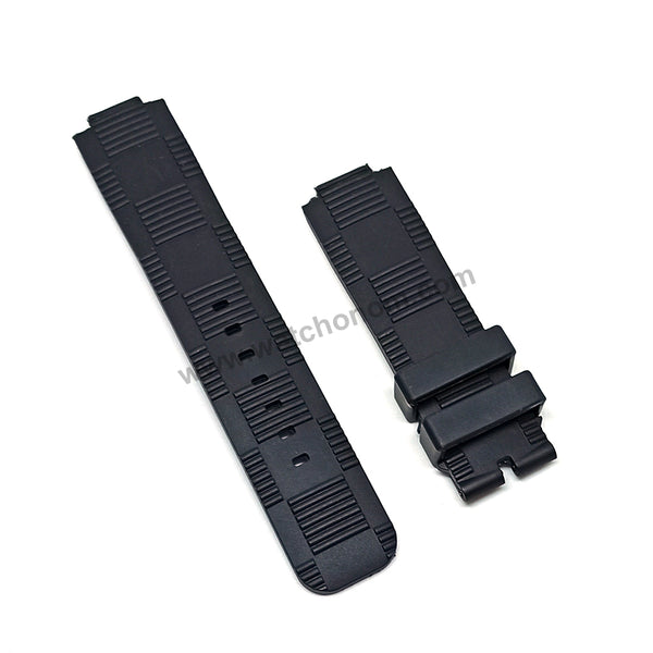 12mmx21mm Black HQ Rubber Watch Band Strap Compatible For Louis Vuitton LV Tambour Series