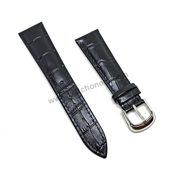 22mm Black , Brown Genuine Leather Watch Band Strap Compatible For Franck Muller