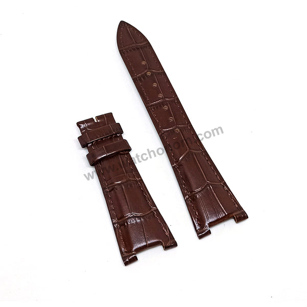 Compatible with Patek Philippe Nautilus 5726A , 5712G , 5712GR , 5712GA , 5980R - 25mm Black , Brown Genuine Leather Replacement Watch Strap Band