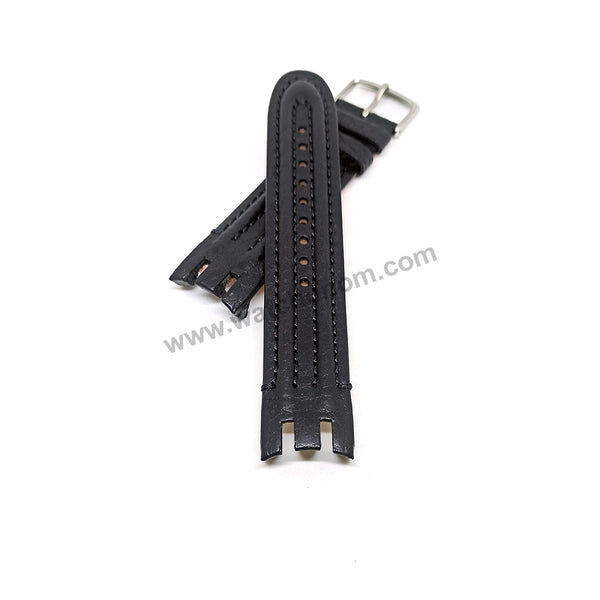 Swatch Irony Retrograde Genuine Leather Replacement Watch Strap Band - 22mm Black , Brown , Navy Blue
