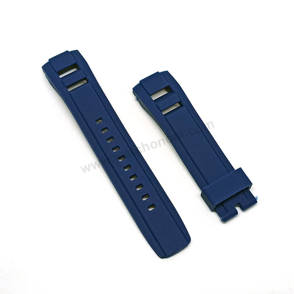 Seiko Velatura 7D48-0AN0 - SNP103P1 , SNP120P1 , SNP121P1 - 22mm Navy Blue Silicone Watch Band / Strap
