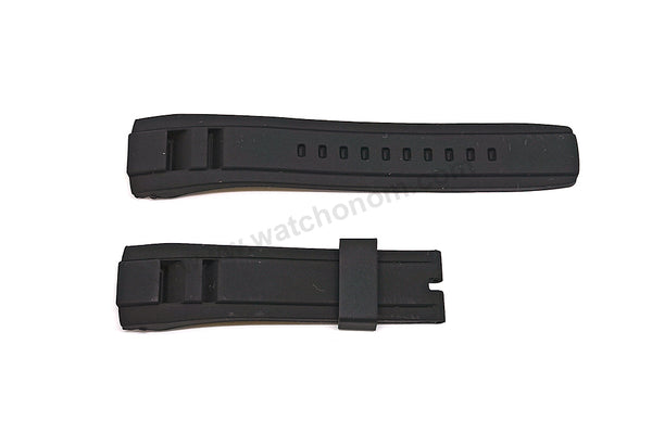 Seiko Velatura 5D44-0AJ0 - SRH024P1 - 22mm Black Silicone Replacement Watch Band Strap