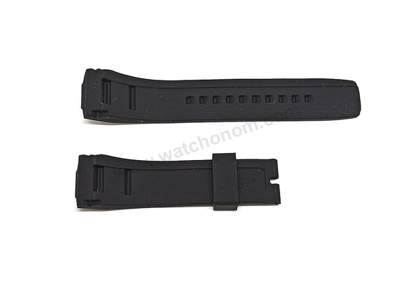 Seiko Velatura 5D44-0AJ0 - SRH024P1 - 22mm Black Silicone Replacement Watch Band Strap