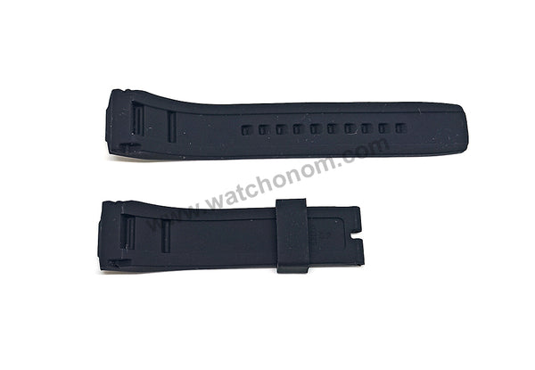 Seiko Velatura 7T62-0LF0 - SNAF39P3 , SNAF60P1 -- 22mm Black Rubber Watch Band Strap