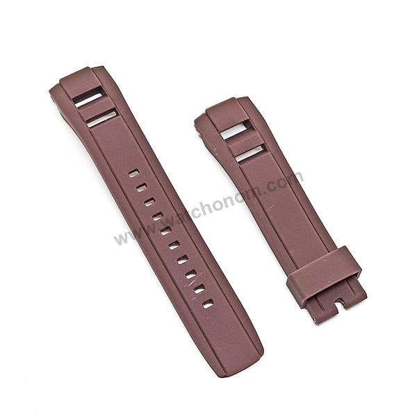 Seiko Velatura 5D44-0AH0 , 7T62-0LF0 , 7D48-0AN0 , 5D44-0AJ0 , 7T62-0LF0 , 7D48-0AN0 - 22mm Brown Rubber Watch Band Strap