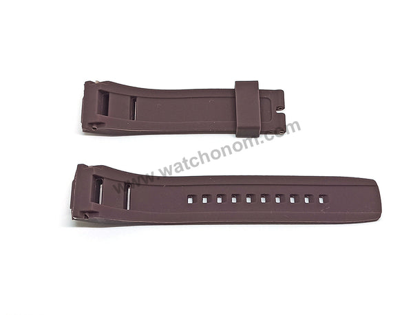 Seiko Velatura 5D44-0AH0 , 7T62-0LF0 , 7D48-0AN0 , 5D44-0AJ0 , 7T62-0LF0 , 7D48-0AN0 - 22mm Brown Rubber Watch Band Strap