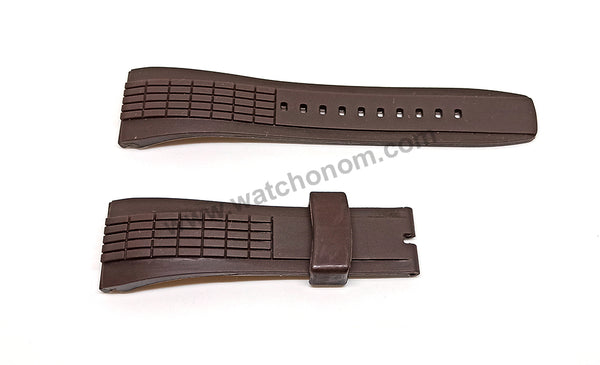 Seiko Velatura 5D44-0AE0 - SRH011P1 , 7T84-0AC0 - SPC041P1 -- 26mm Brown Rubber Watch Band Strap