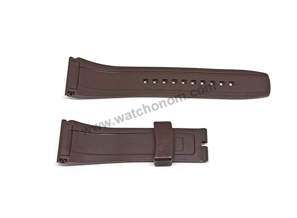 Seiko Velatura 5D44-0AE0 - SRH011P1 , 7T84-0AC0 - SPC041P1 -- 26mm Brown Rubber Watch Band Strap